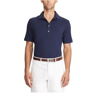 POLO RALPH LAUREN | Navy Classic Lisle Golf Polo Shirt